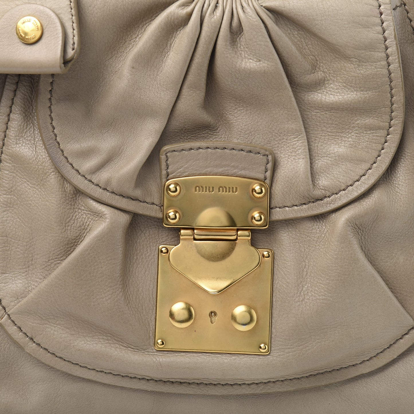 Vitello Lux Large Tote Alluminio