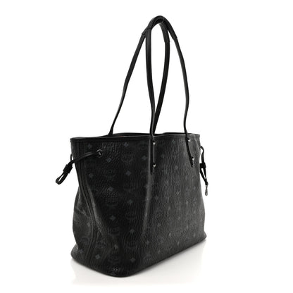 MCM Visetos Medium Project Reversible Shopper Tote Black 5 of 20