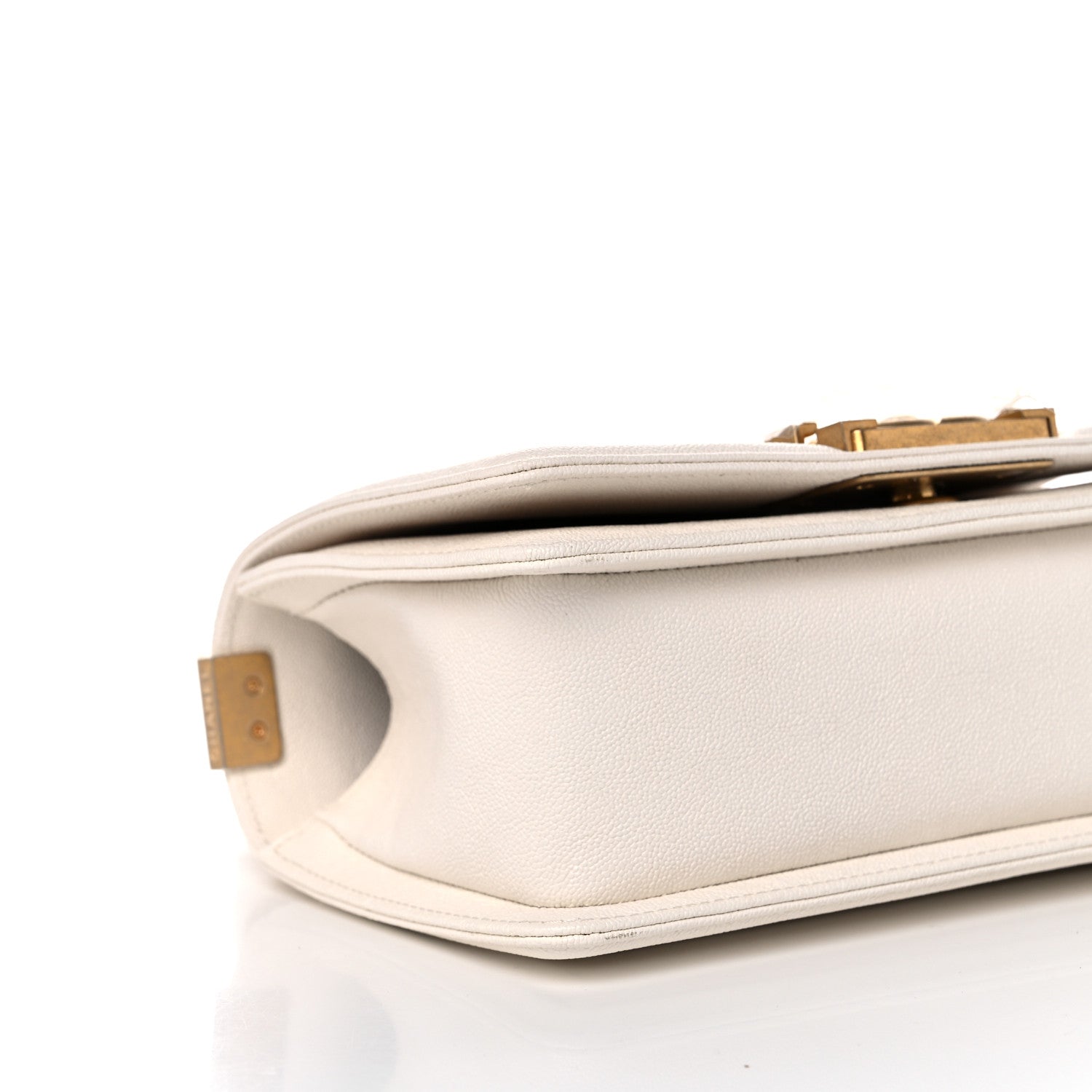 Chanel Caviar Quilted Small Boy Flap White 8 of 9