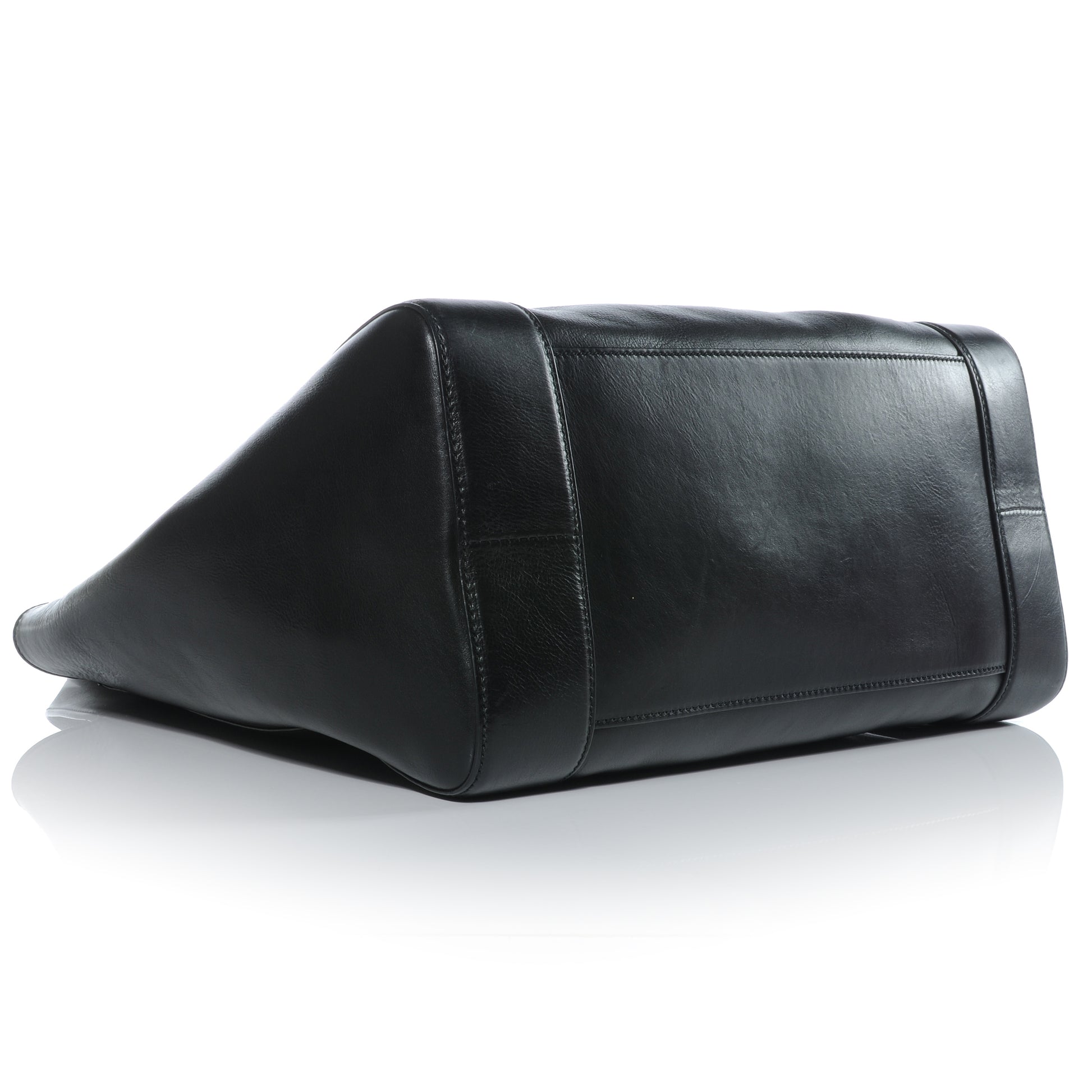 Gucci Leather Medium Ribot Horse Heads Tote Black 4 of 7