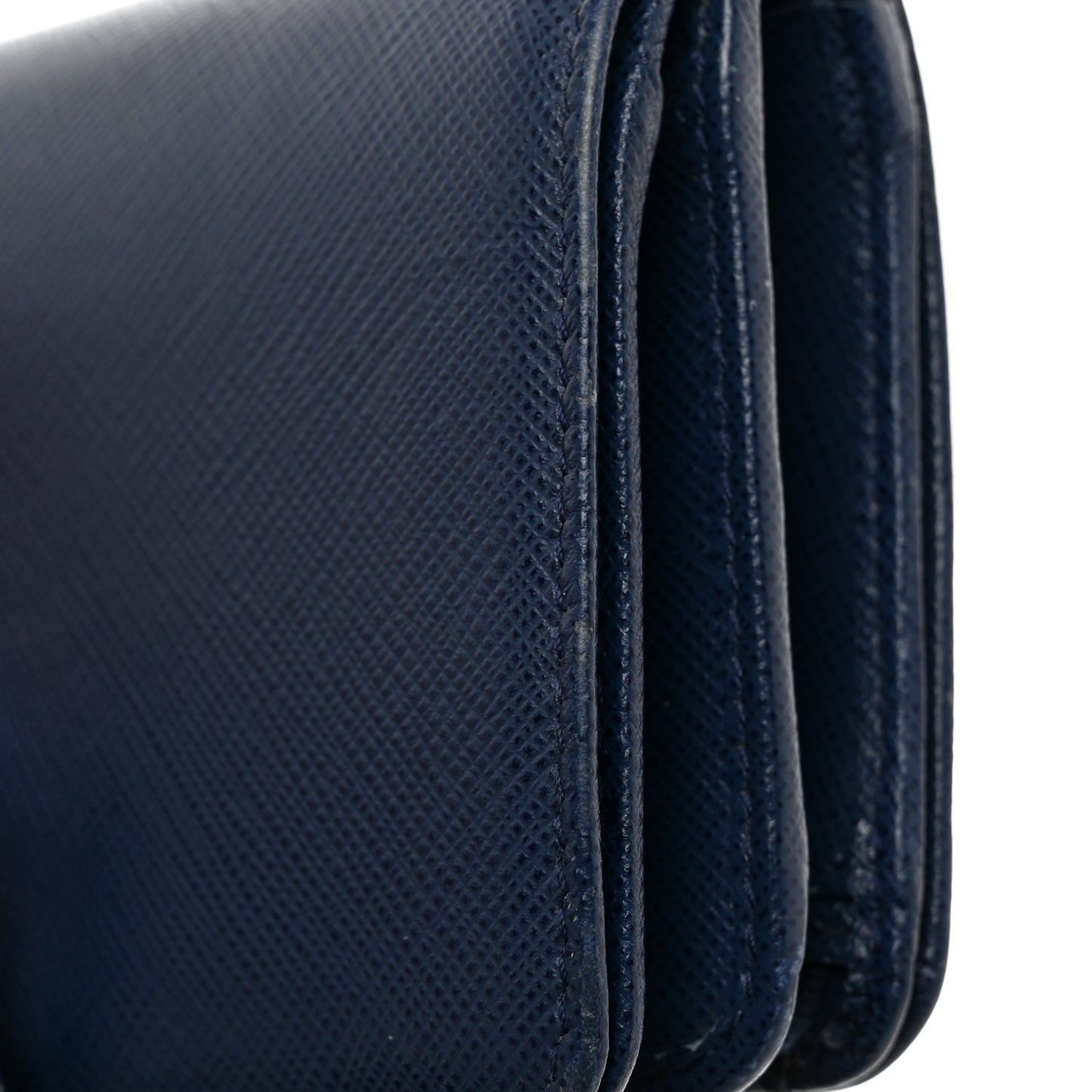 Saffiano Metal Compact Wallet Bluette