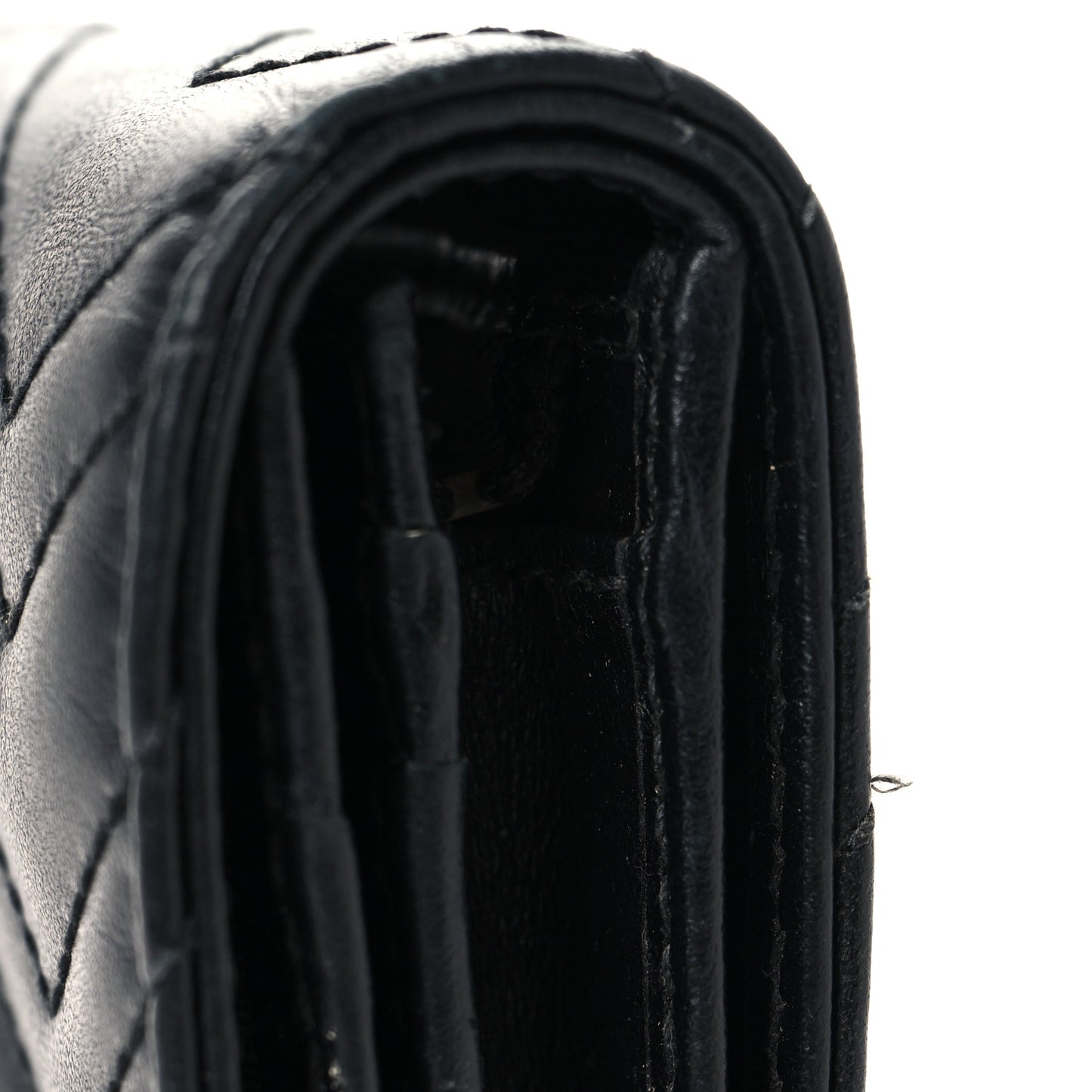 Calfskin Matelasse GG Marmont Card Case Black