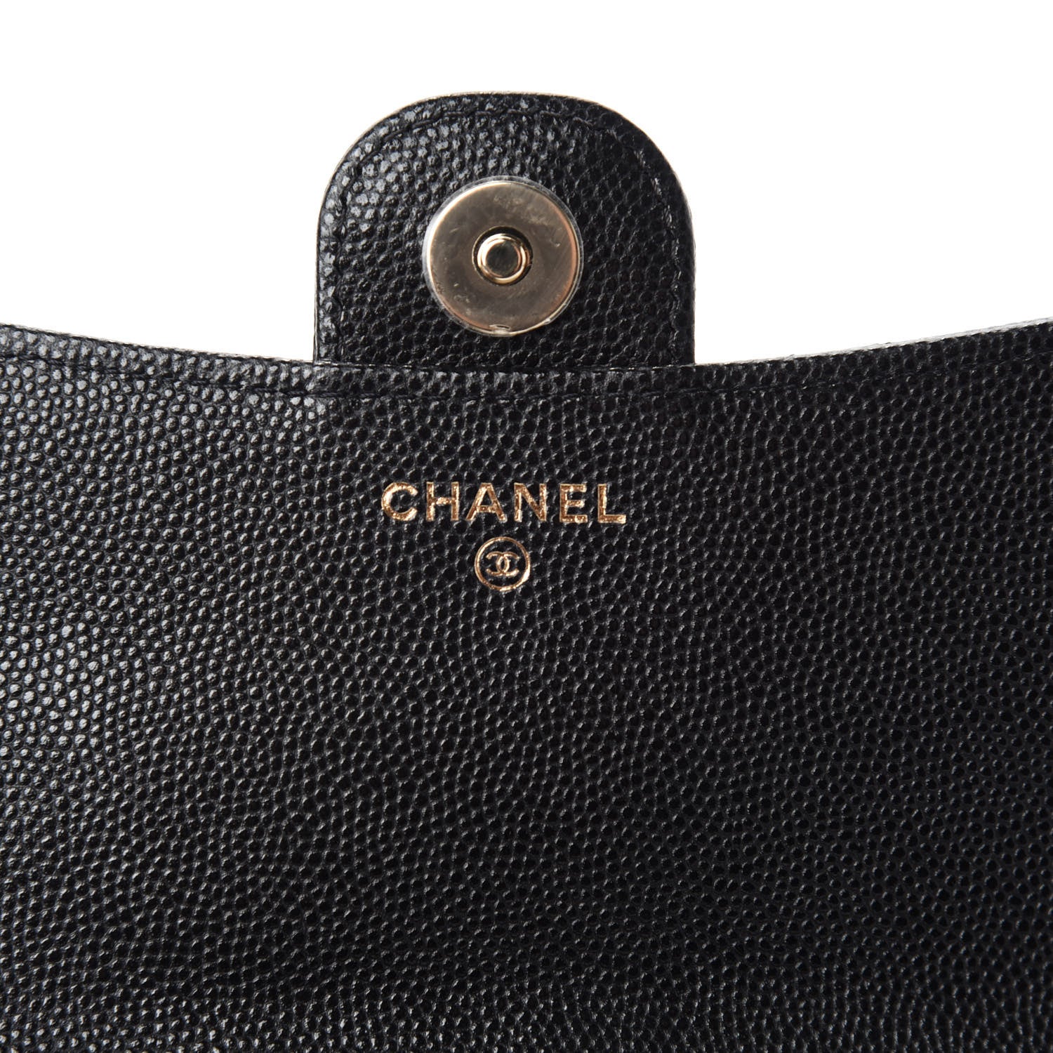 Chanel Caviar Quilted Flap Phone Holder With Chain Black 9 of 13