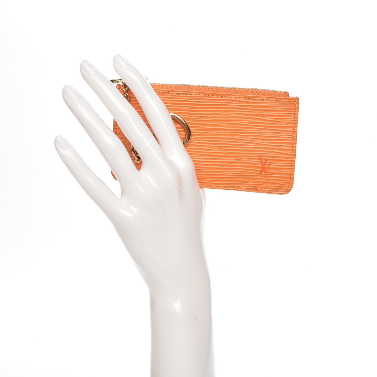 Epi Key Pouch Mandarin