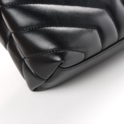 Saint Laurent Calfskin Y Quilted Monogram Toy Loulou Crossbody Bag Black 11 of 13