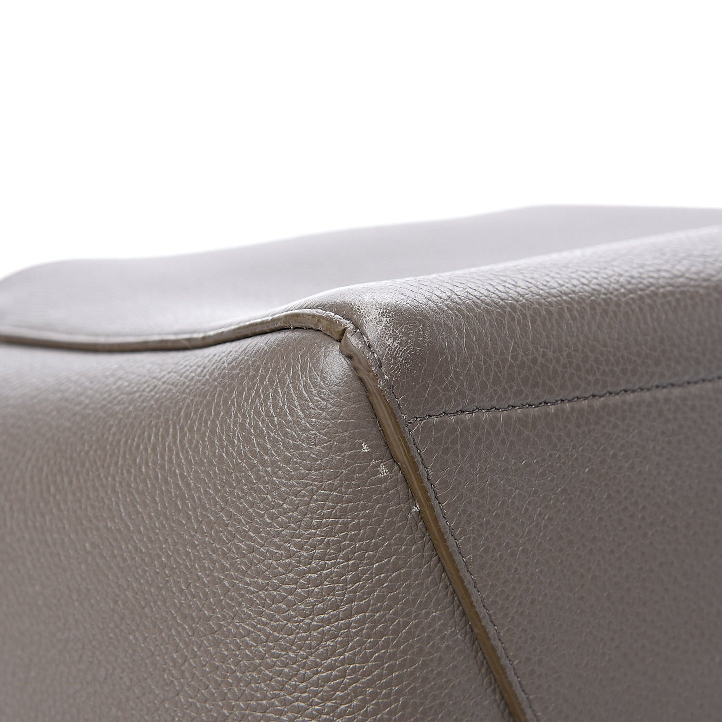 Soft Grained Calfskin Sangle Bucket Bag Taupe