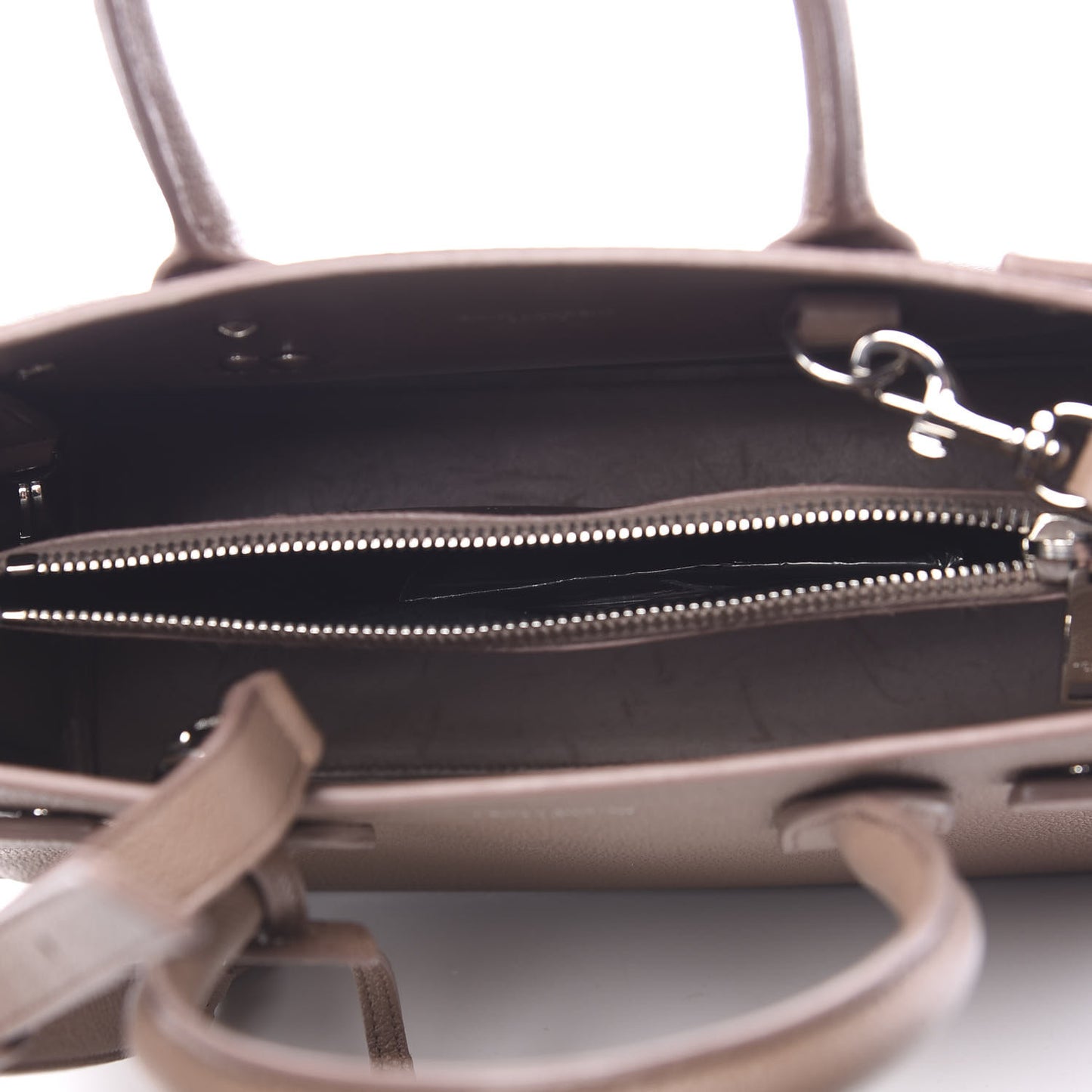 Grained Calfskin Baby Sac De Jour Taupe