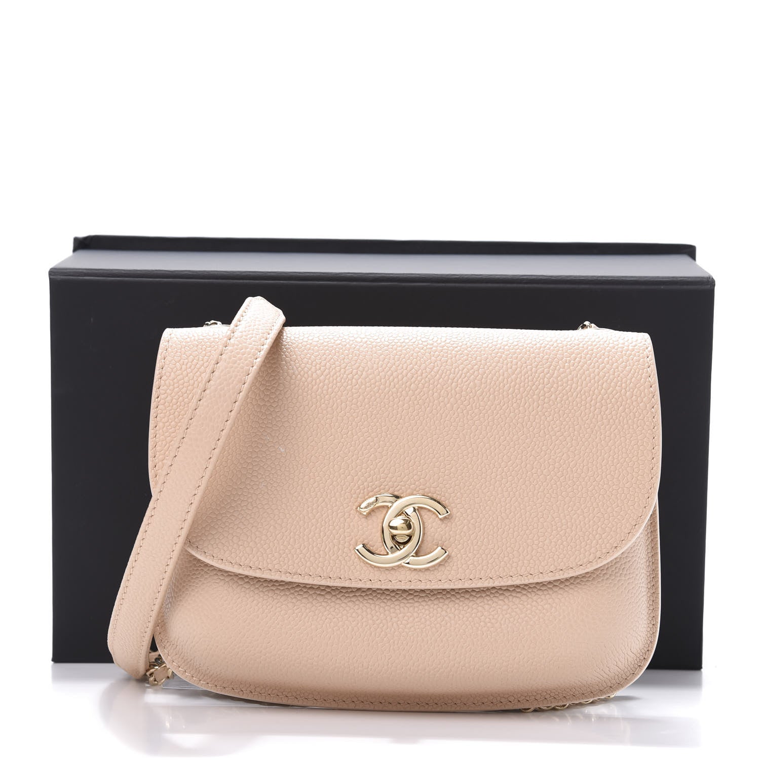 Chanel Caviar Flap Bag Light Beige 12 of 12