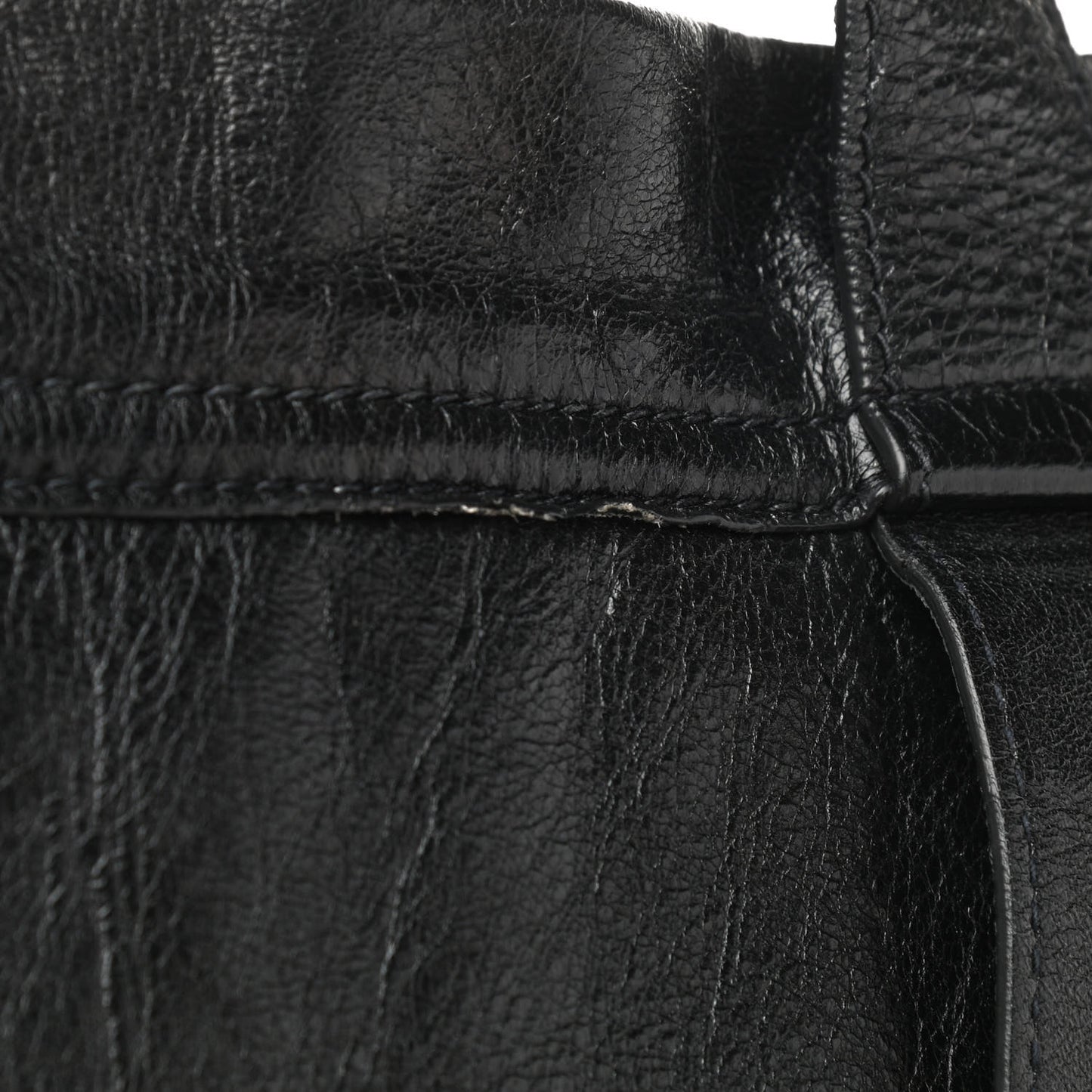 Agneau Logo Printed Carry Tote S Black
