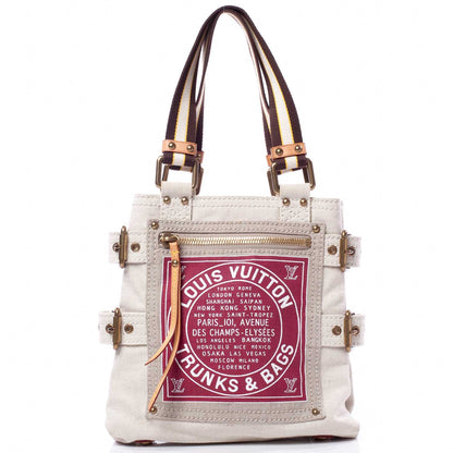 Louis Vuitton Toile Globe Shopper Cabas PM Red 1 of 10