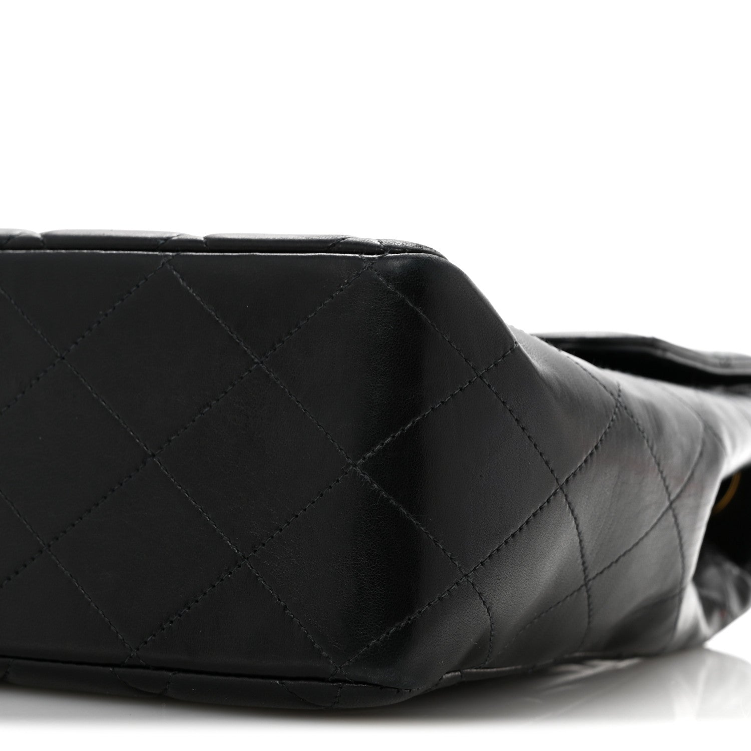 Chanel Lambskin Quilted XL Jumbo Single Flap Black 11 of 15