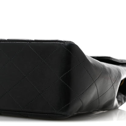 Chanel Lambskin Quilted XL Jumbo Single Flap Black 11 of 15