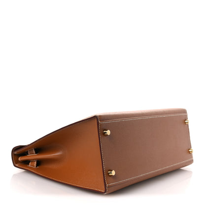 Hermes Epsom Kelly Sellier 32 Gold 4 of 15