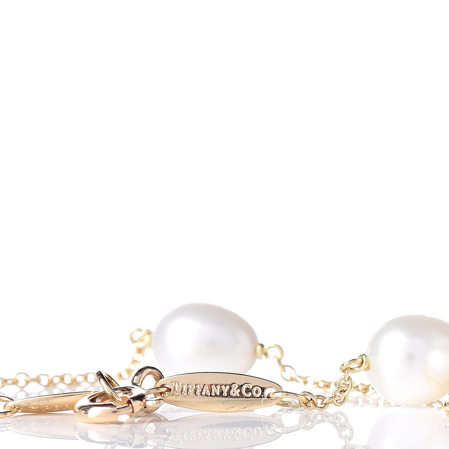 Tiffany 18K Yellow Gold Pearl 6-6.5mm Elsa Peretti Pearls By The Yard Bracelet 4 of 7