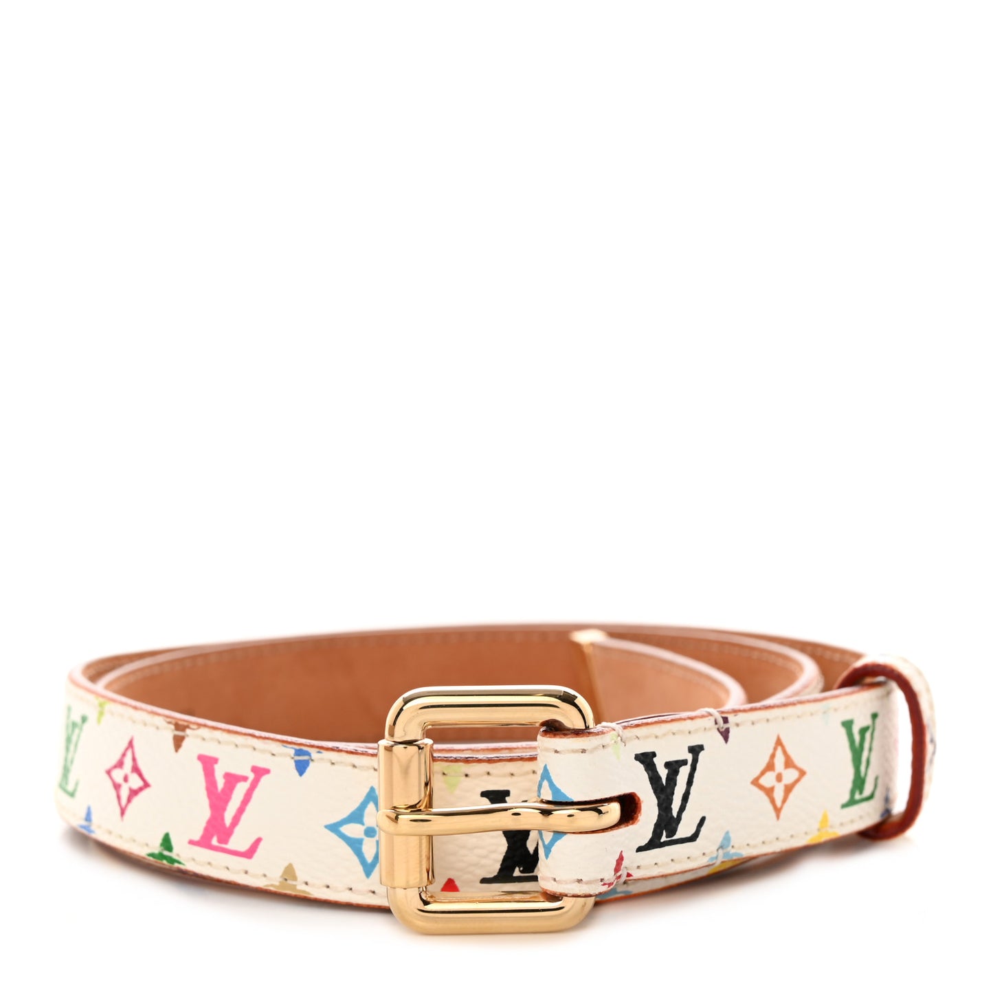 Monogram Multicolor Belt 70 28 White
