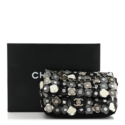 Chanel Mesh Paillette Sequin Flap Black 10 of 10