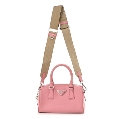 Prada Saffiano Lux Top Handle Crossbody Bag Petalo 1 of 11