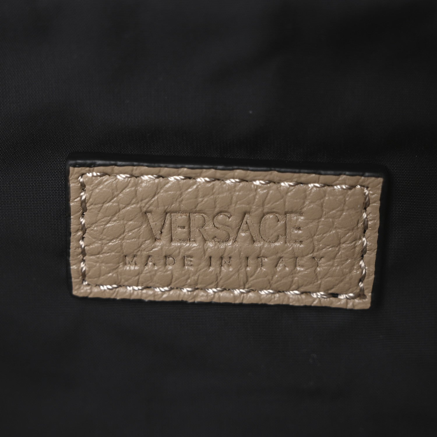 Versace Grained Calfskin Vanitas Medea Belt Bag Taupe 6 of 10