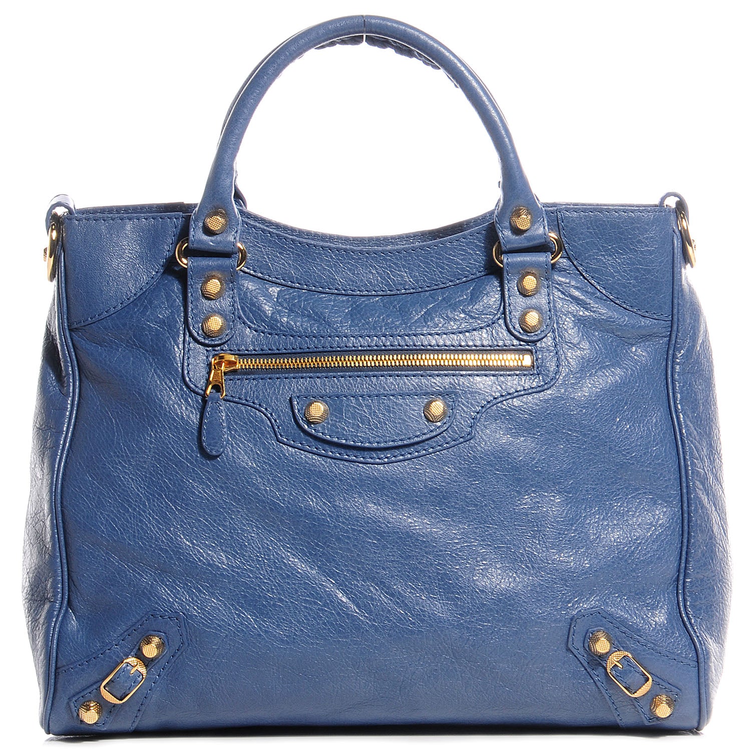 Balenciaga Agneau Giant 12 Gold Hardware Velo Bleu Persan 1 of 15