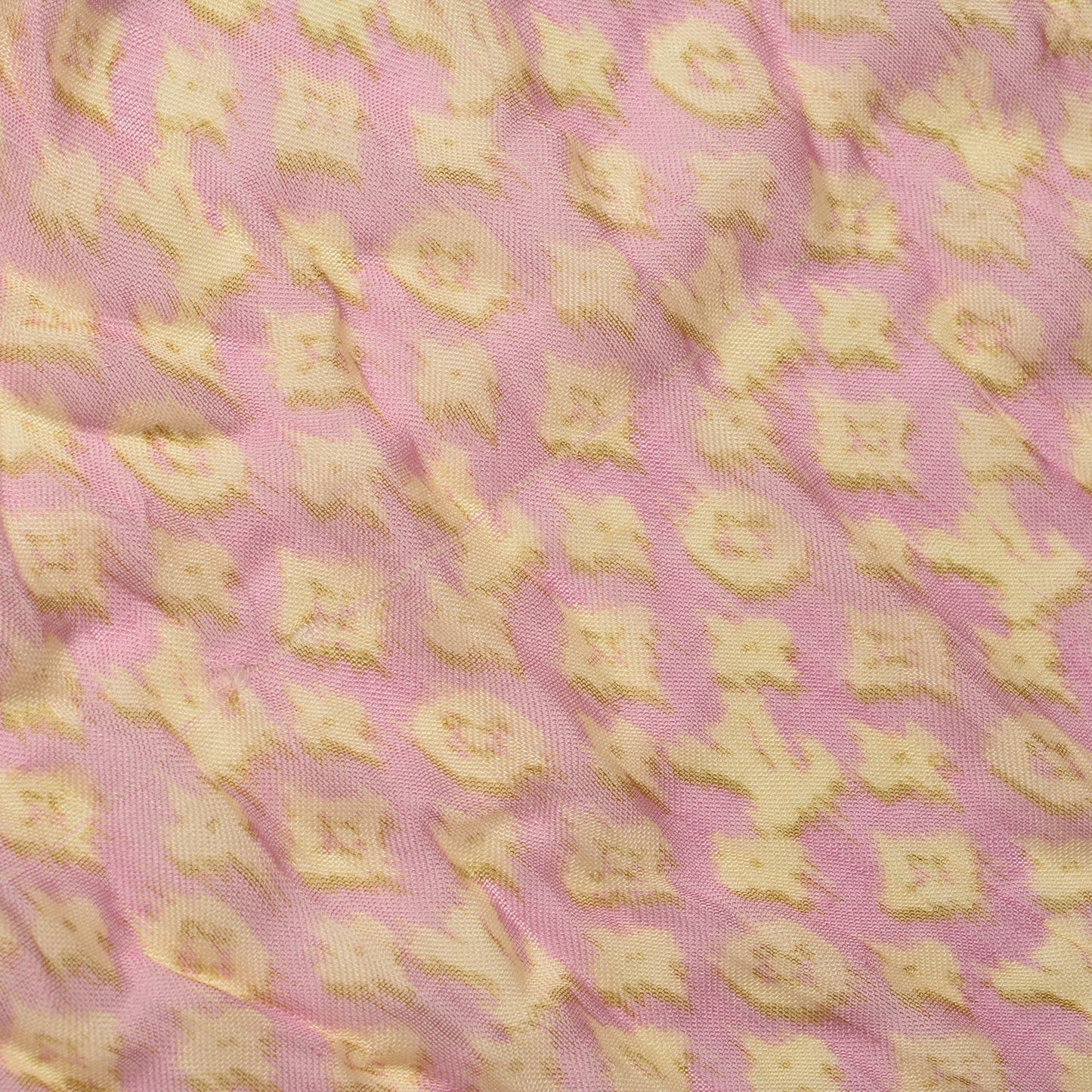 Cashmere Silk Mongram Ikat Stole Rose