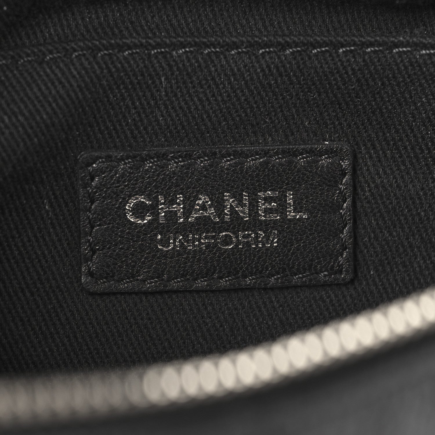 Chanel Grained Calfskin Quilted Waist Belt Bag Black 5 of 9