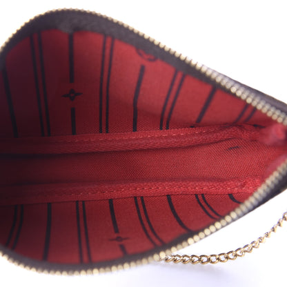 Louis Vuitton Damier Ebene Complice Trunks and Bags Mini Pochette Accessories Red 5 of 8