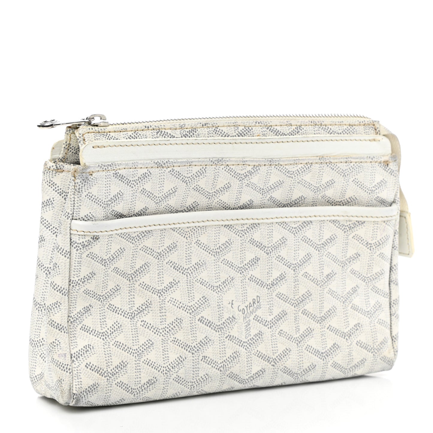 Goyardine Miroir Toiletry Bag PM White