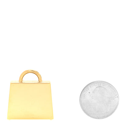 Hermes Metal Lacquered Permabrass Kelly Curiosite Charm Rouge H 2 of 5