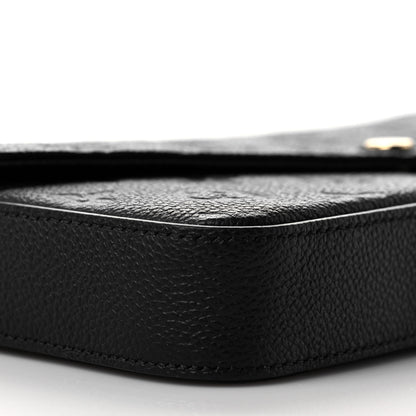 Louis Vuitton Empreinte Pochette Felicie Chain Wallet Black 8 of 10