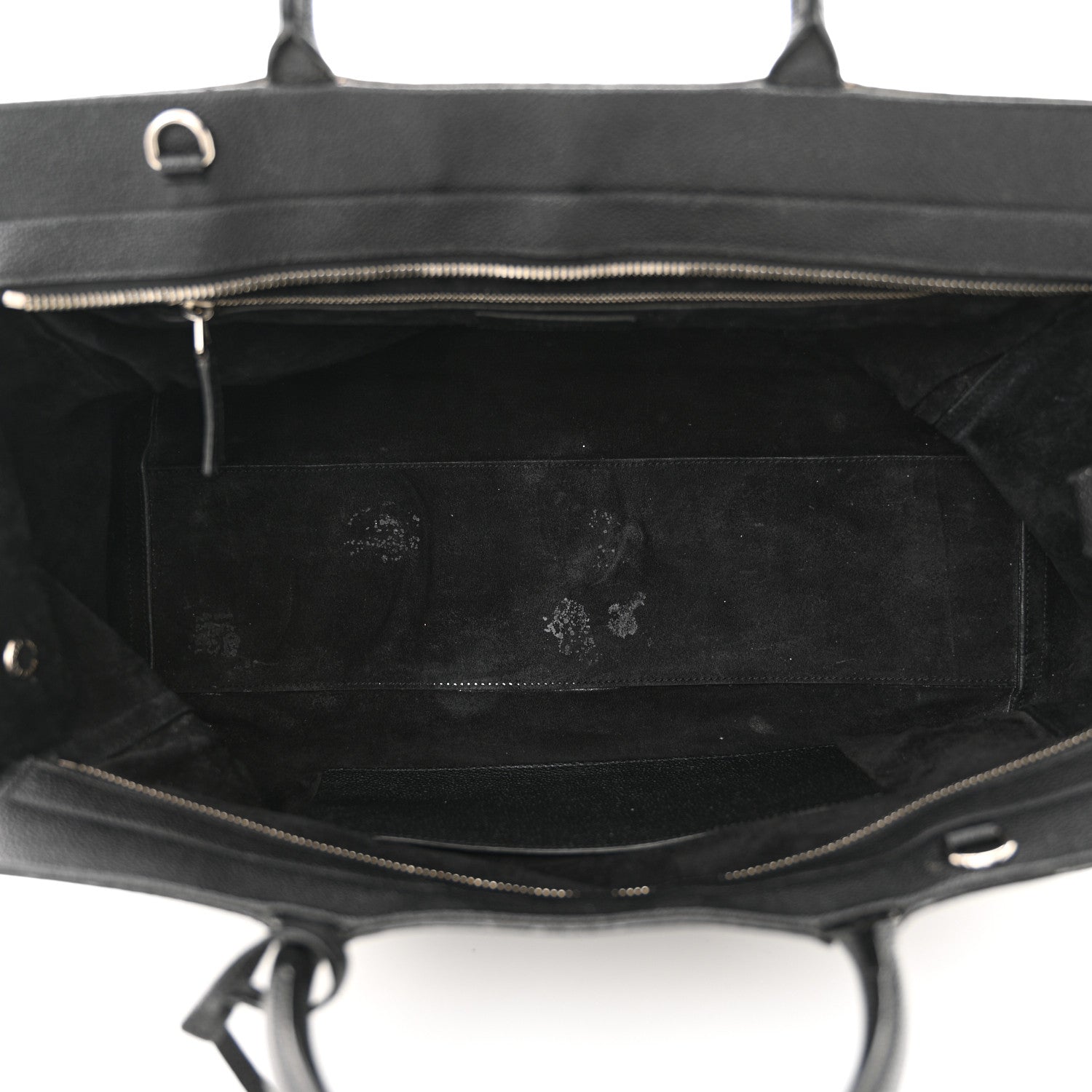 Saint Laurent Grained Calfskin Medium Cabas Rive Gauche Black 5 of 20