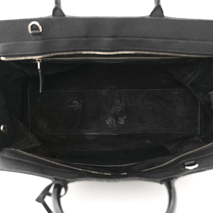 Saint Laurent Grained Calfskin Medium Cabas Rive Gauche Black 5 of 20