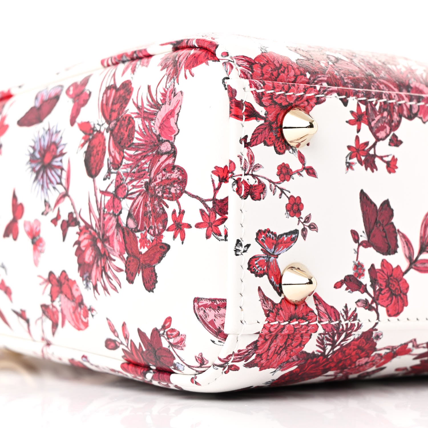 Christian Dior Calfskin Le Coeur Des Papillons Small My ABCDior Lady Dior White Multicolor 9 of 10