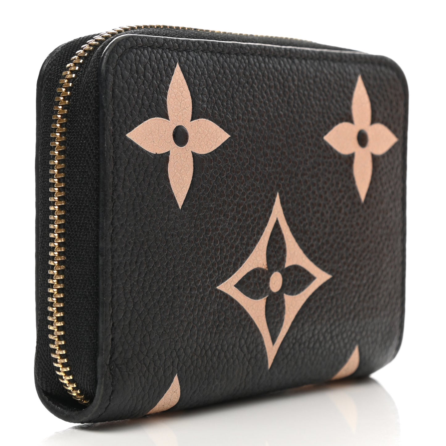 Empreinte Monogram Giant Zippy Coin Purse Black Beige