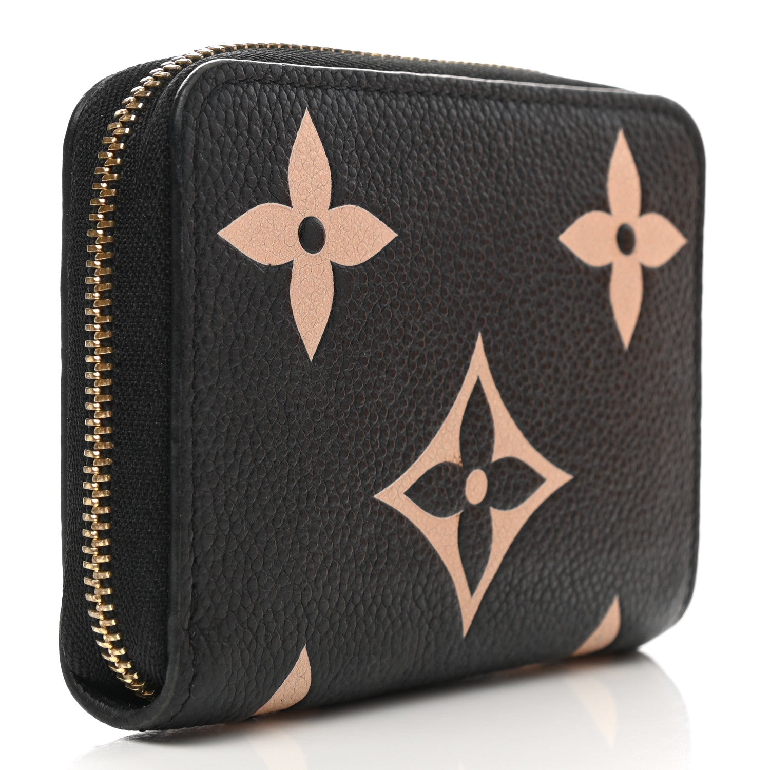 Louis Vuitton Empreinte Monogram Giant Zippy Coin Purse Black Beige 3 of 8