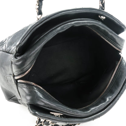 Chanel Calfskin Large Diamond Stitch Tote Black 5 of 7