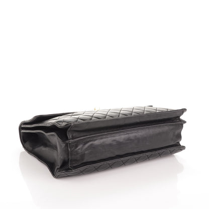 Chanel Lambskin Quilted Briefcase Laptop Bag Black 4 of 7