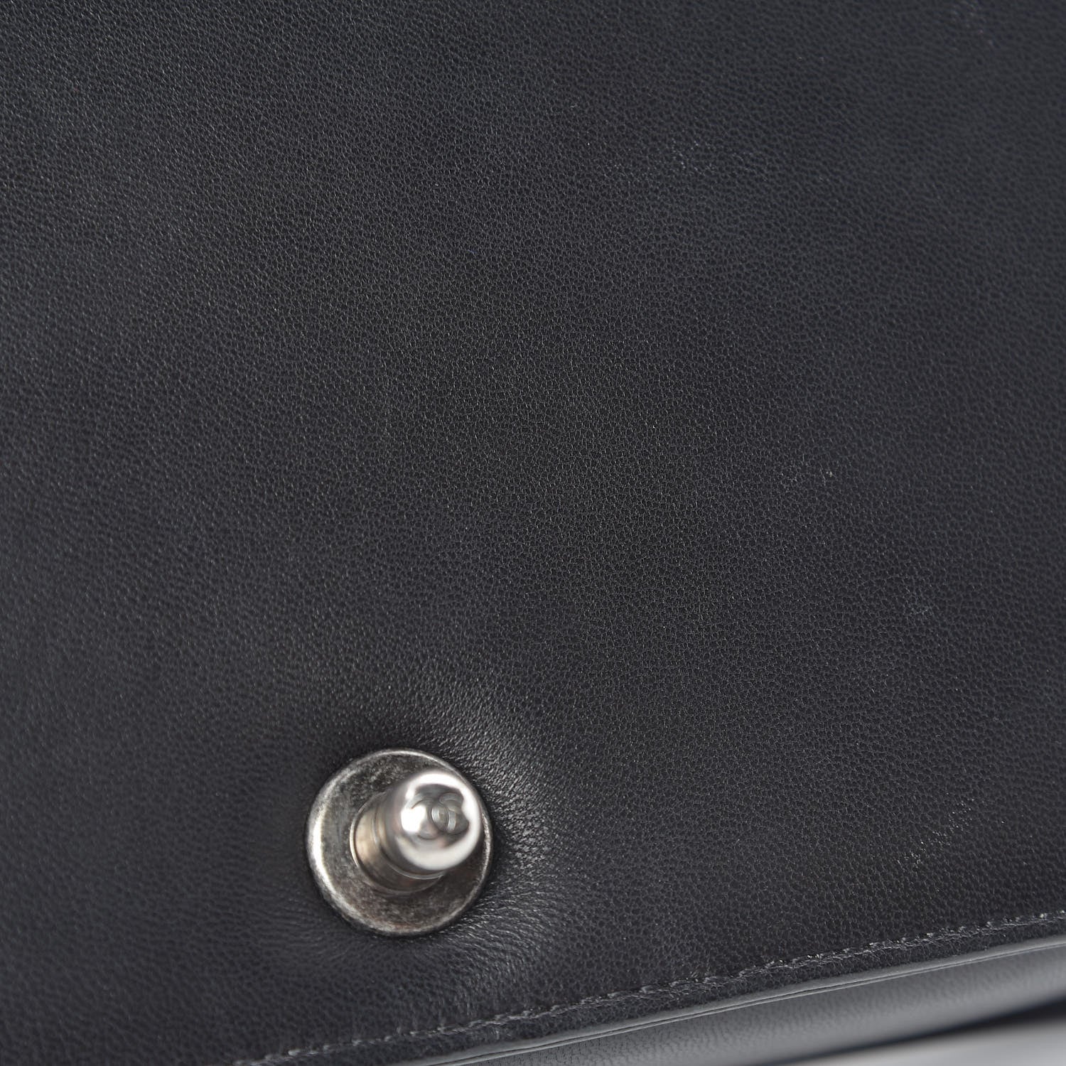 Chanel Lambskin Stitched Medium Boy Flap Black 21 of 24