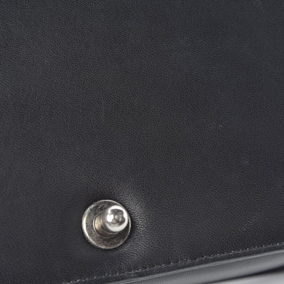 Chanel Lambskin Stitched Medium Boy Flap Black 21 of 24