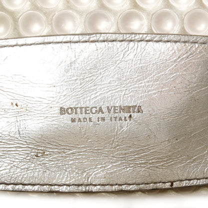 Bottega Veneta Metallic Fabric Bubble Wrap The Mini Pouch Silver 6 of 11