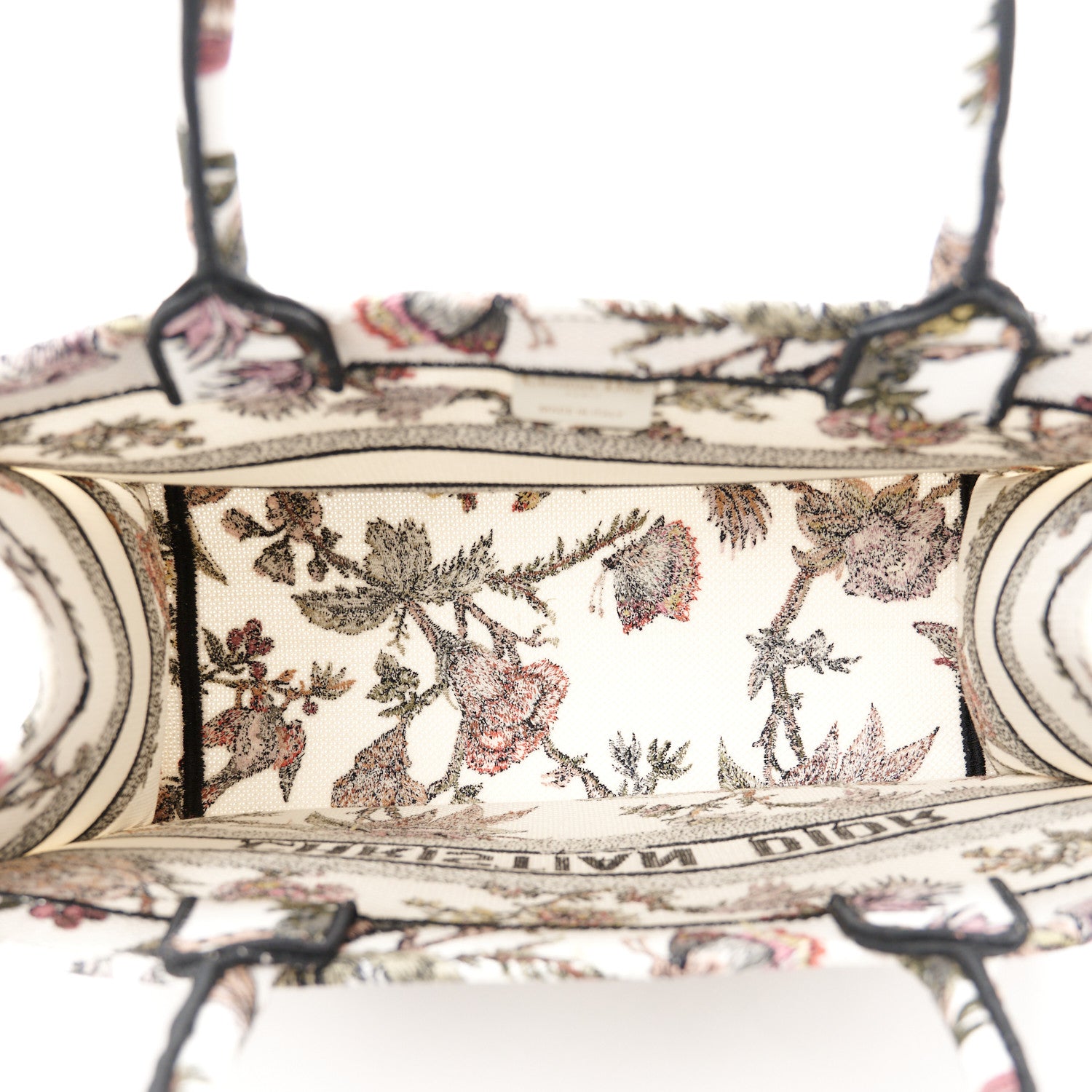 Christian Dior Canvas Jardin Botanique Embroidered Medium Book Tote Multicolor 5 of 10