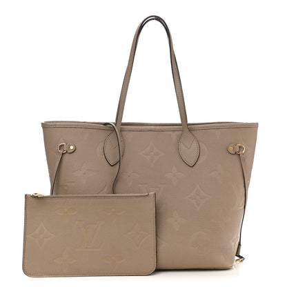 Louis Vuitton Empreinte Monogram Giant Neverfull MM Tourterelle 1 of 13