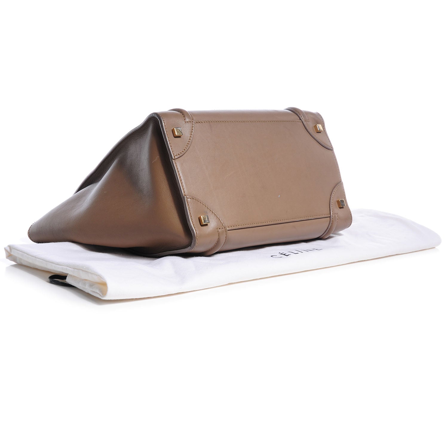 Celine Smooth Calfskin Mini Luggage Camel 4 of 9