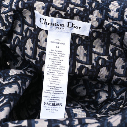 Christian Dior Oblique Reversible Teddy-D Brim Bucket Hat 59 Blue 14 of 14
