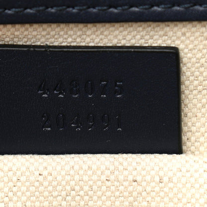 Gucci Moon Calfskin Bamboo Web Medium Dionysus Top Handle Bag Blue Emerald Hibiscus Red 6 of 10