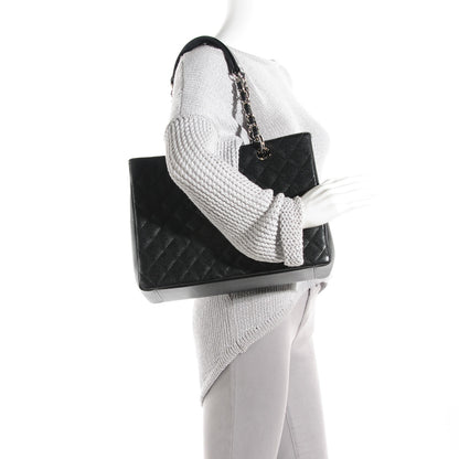 Chanel Caviar Quilted Grand Shopping Tote GST Black 2 of 7
