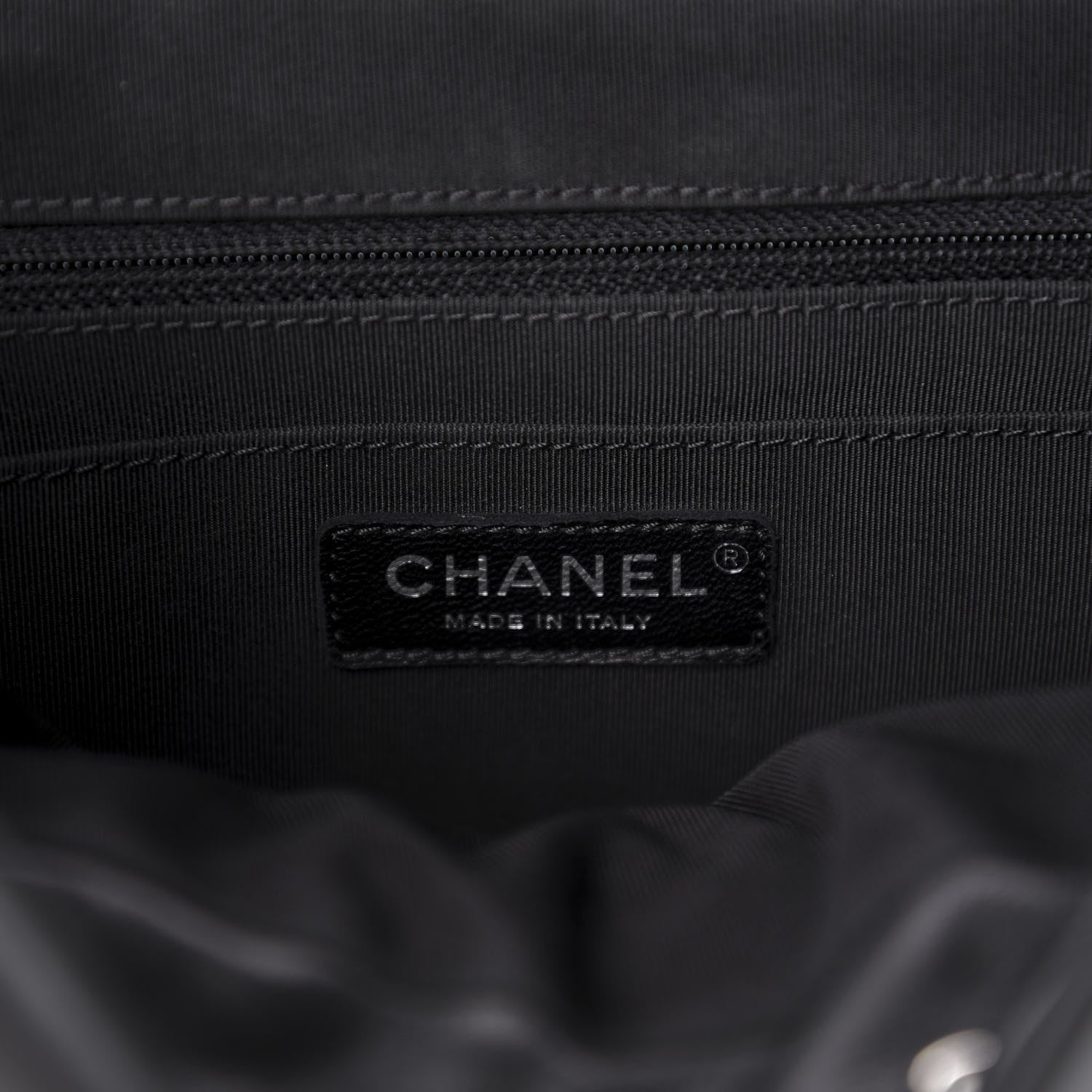 Chanel Calfskin Chevron Quilted Large Urban Spirit Backpack Black 5 of 9