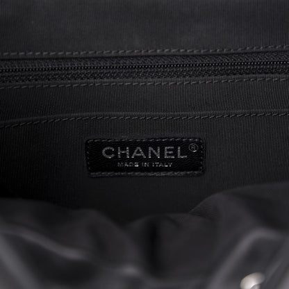 Chanel Calfskin Chevron Quilted Large Urban Spirit Backpack Black 5 of 9