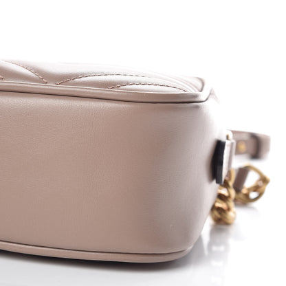 Gucci Calfskin Matelasse Small GG Marmont Chain Shoulder Bag Porcelain Rose 6 of 9