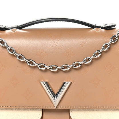 Louis Vuitton Monogram Cuir Plume Ecume Very Chain Bag Sesame Creme Black 9 of 12