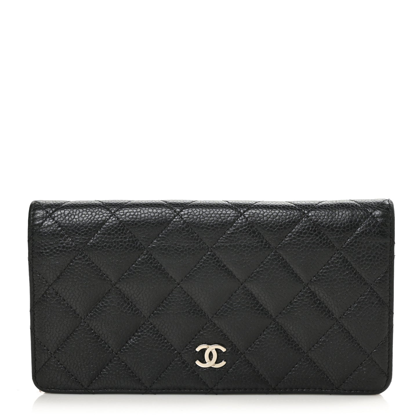 Caviar Quilted Yen Wallet Black